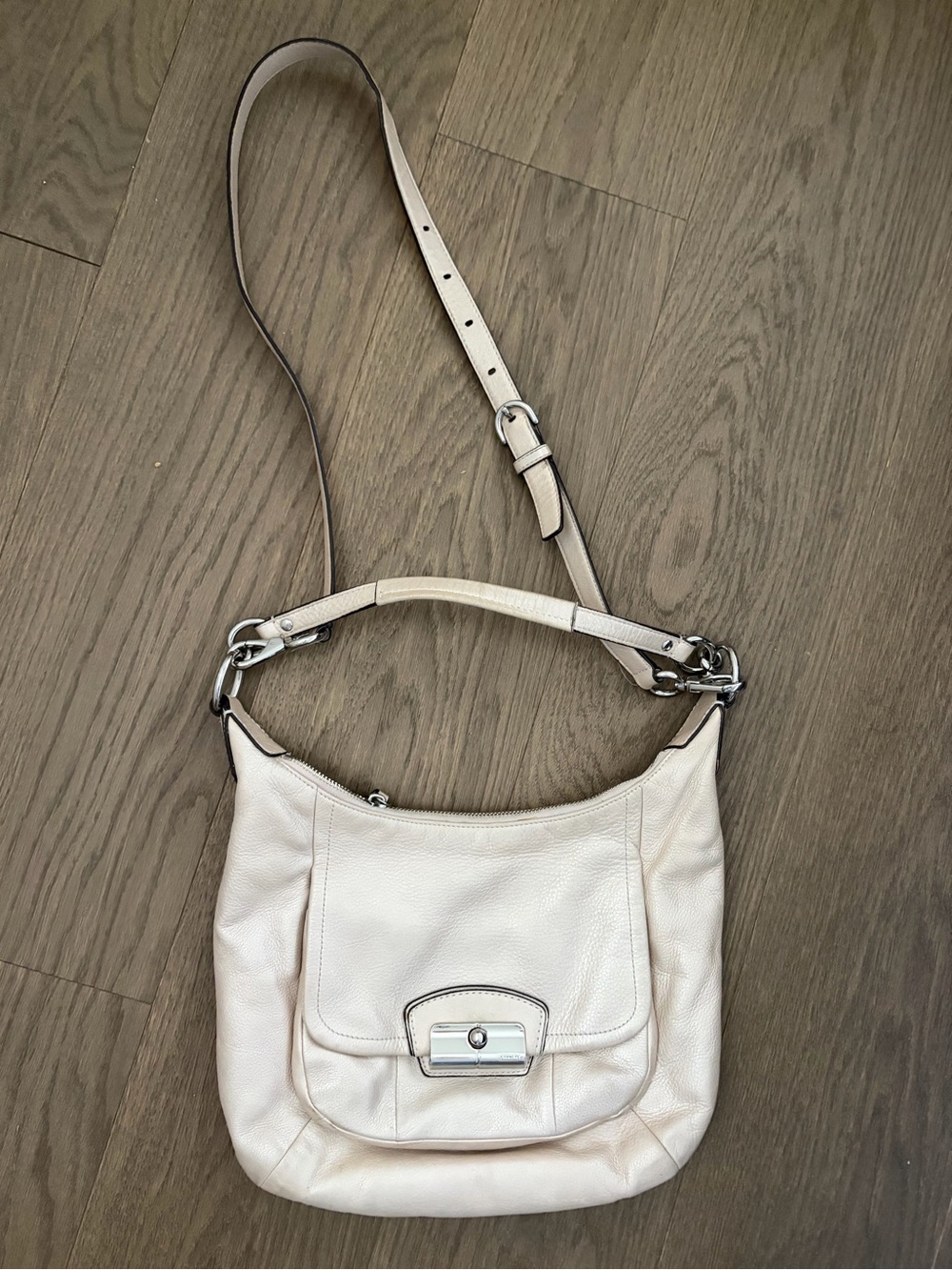 Coach Kristin Cream Leather Bag